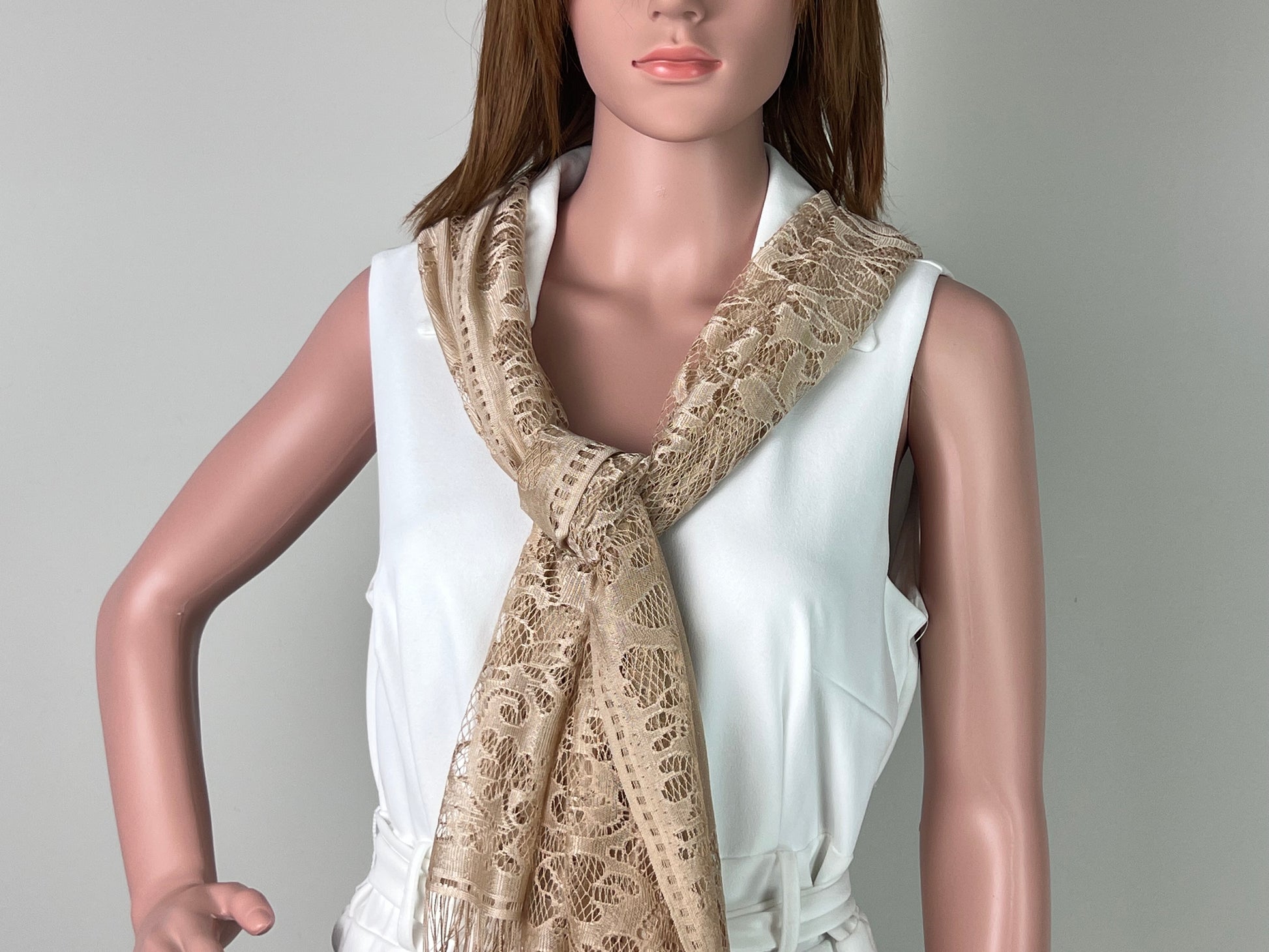 Louis Vuitton shine shawl grey/ gold – Lady Clara's Collection